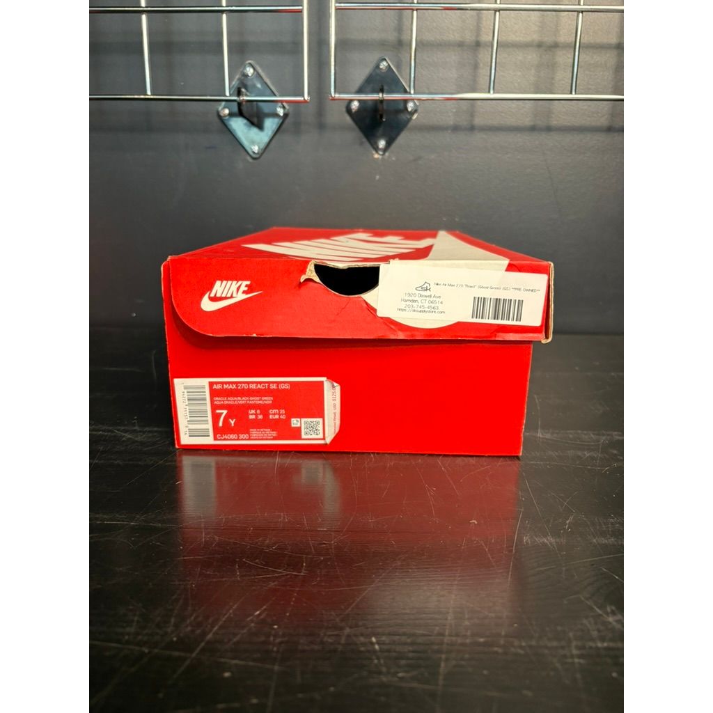 Nike Air Max 270 "React" (Ghost Green) (GS) **PRE-OWNED**