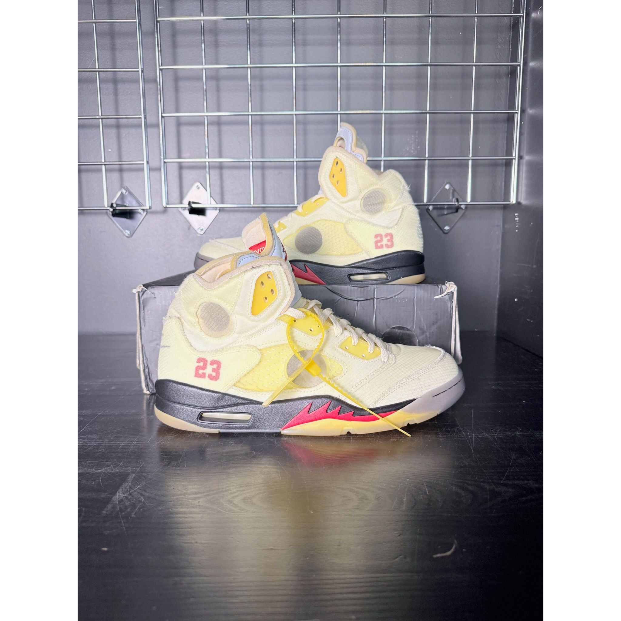 Air Jordan 5 Retro x Off-White "Sail" **PRE-OWNED**