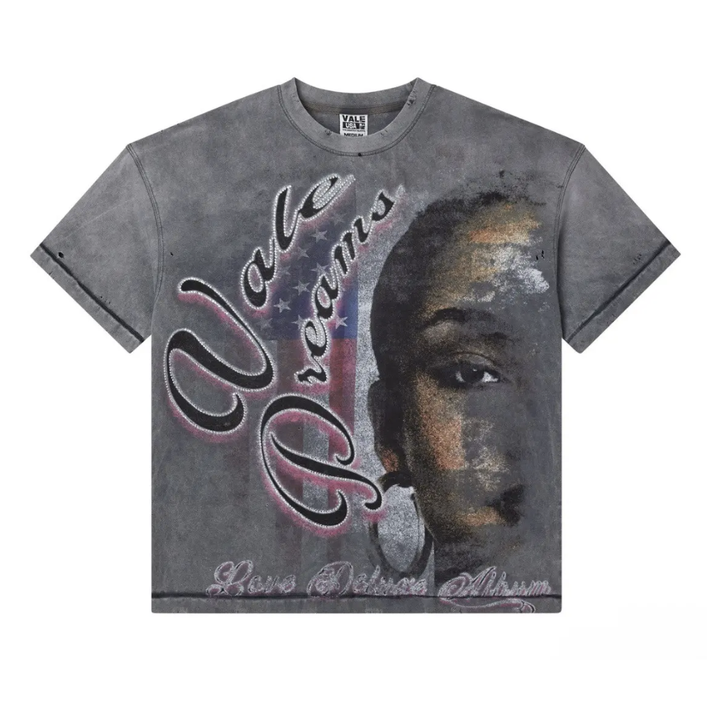 Vale "Taboo" Grey Bling T-Shirt