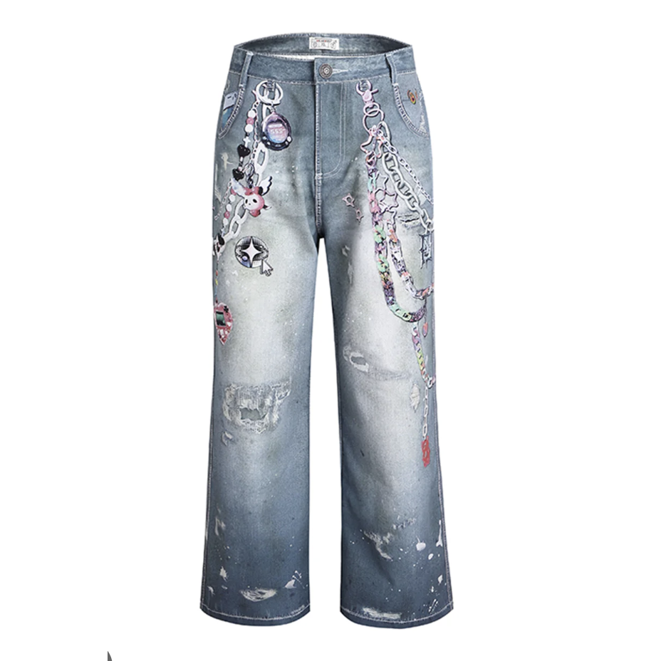 DND4DES "Cartoon Chain" Jeans