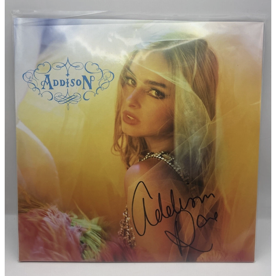 Addison Rae Signed Debut Album Vinyl LPAddison Rae Signed Debut Album Vinyl LP