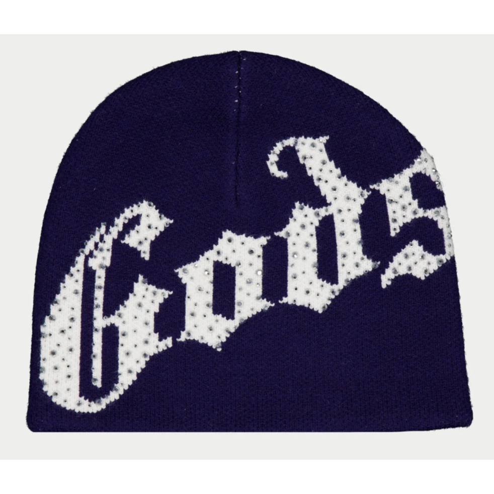 Godspeed OG Logo "Studded" Beanie (Navy/White)