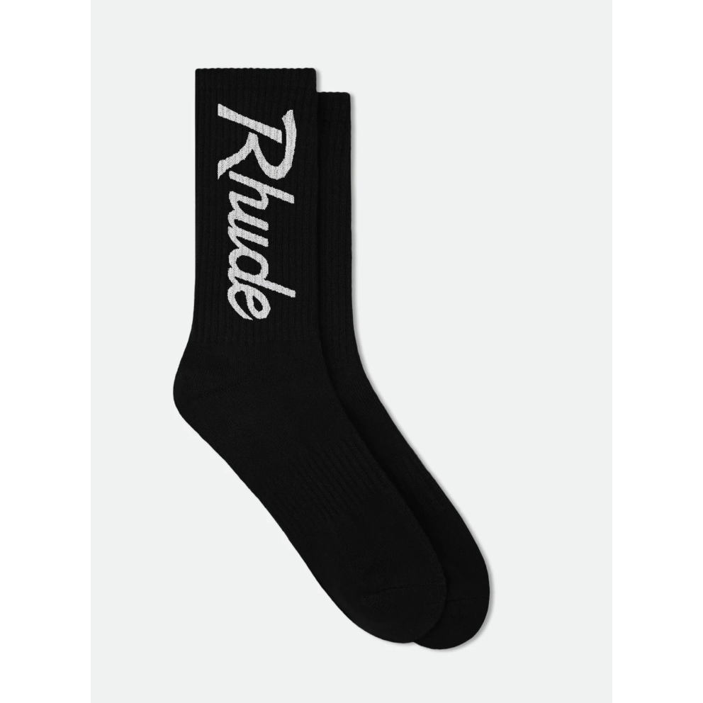 RHUDE "Verizon" Sock (BLACK/WHITE)