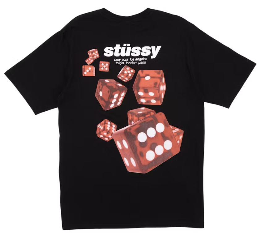 Stussy "Rollers" Tee (Black)