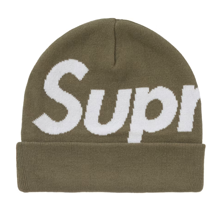 Supreme "Big Logo" Beanie (FW24) (Olive)