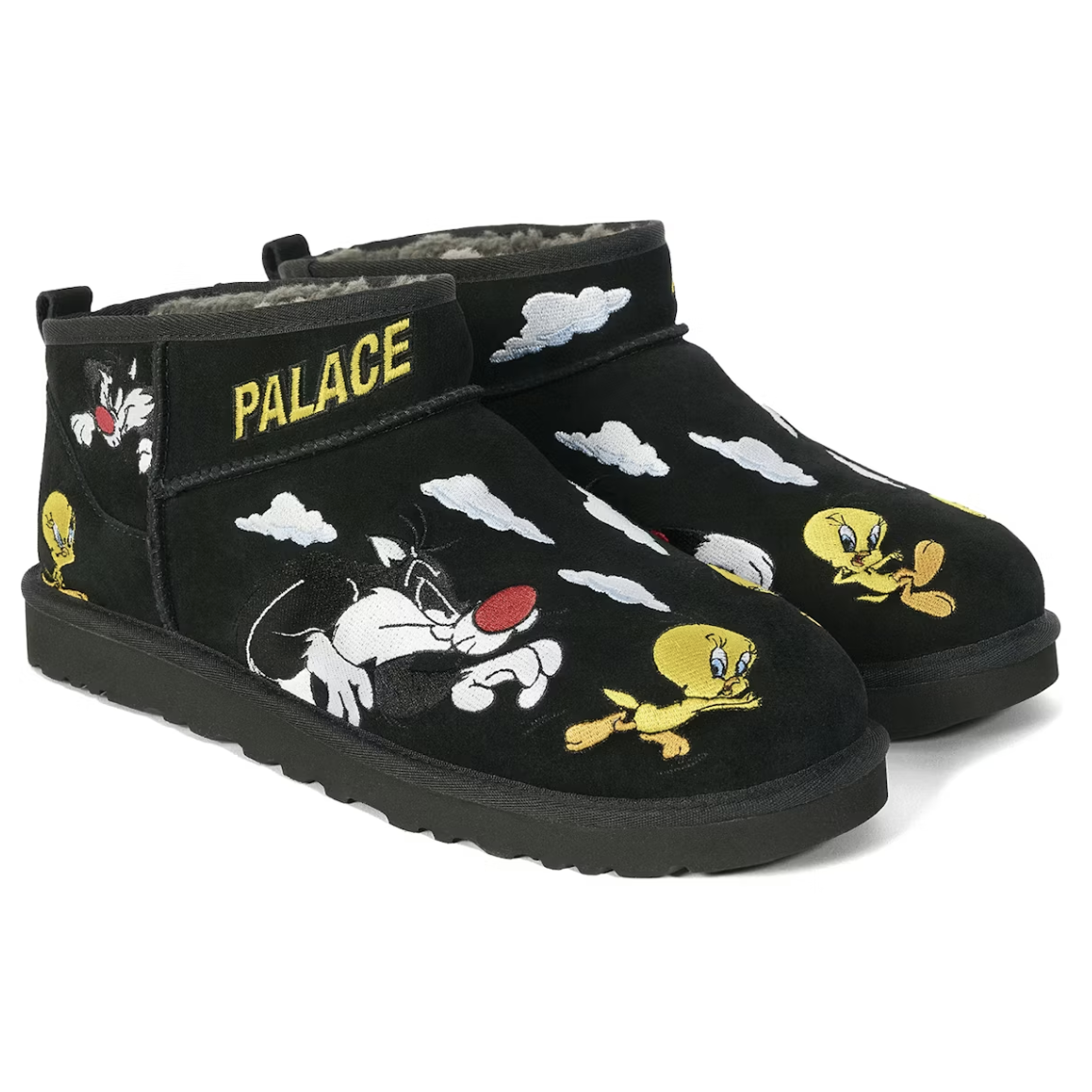 UGG Classic Ultra Mini Boot x Palace x Looney Tunes Black