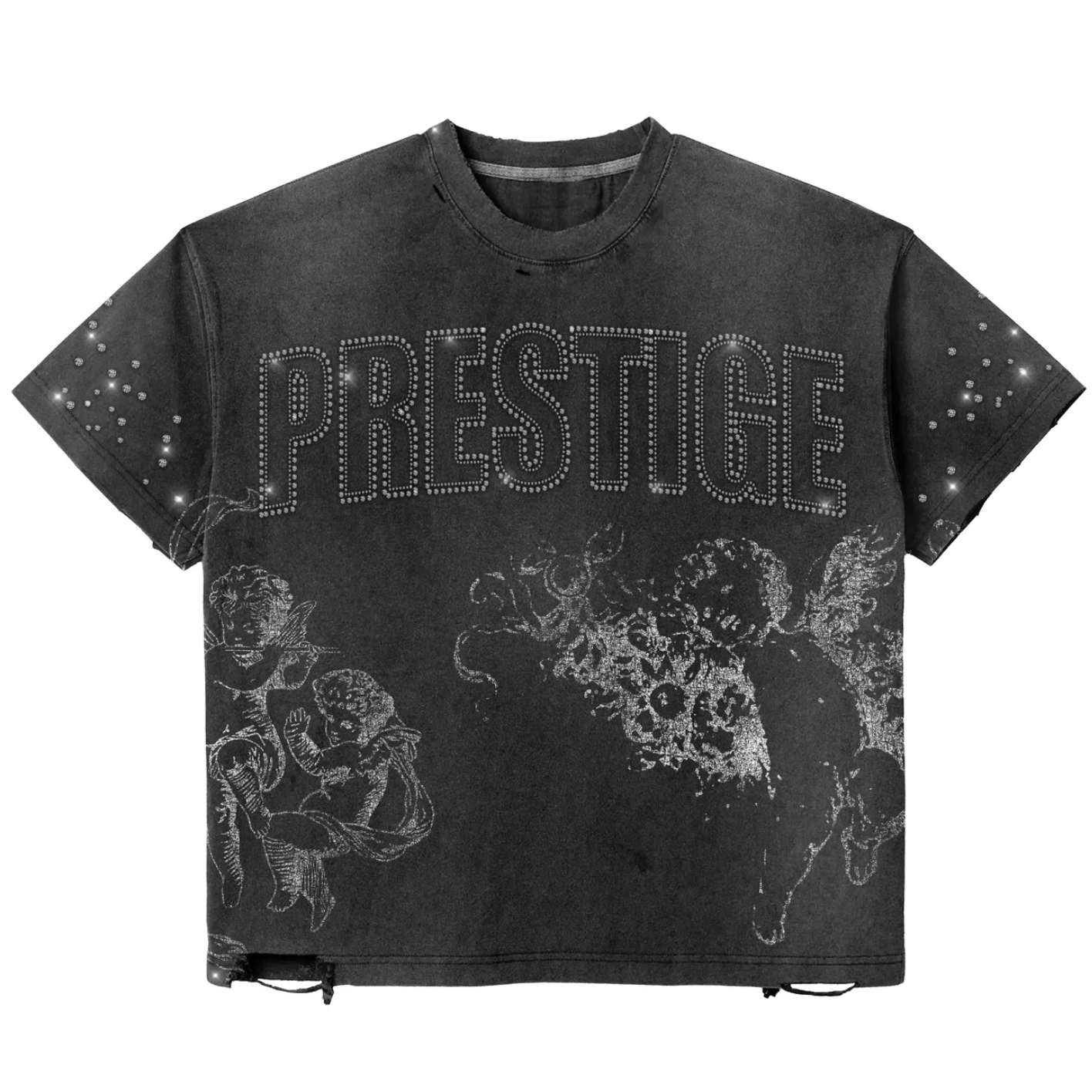 Prestige “Rhinestone” Distress Tee