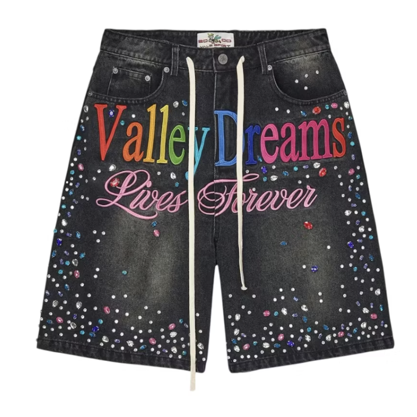 Vale Forever "Ice Cream" Jorts (Black)
