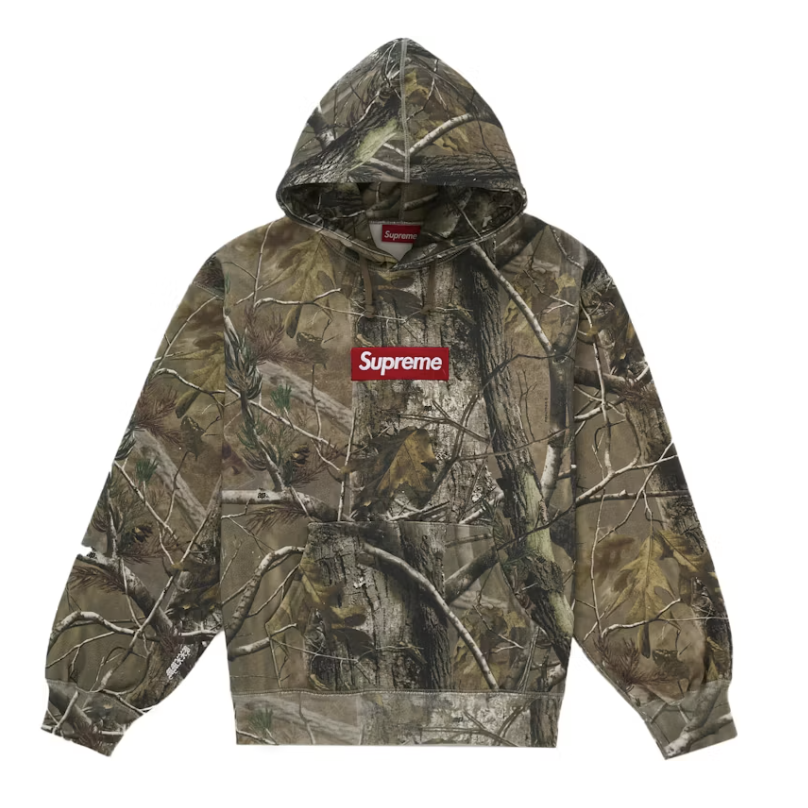 Supreme "Box Logo" Hooded Sweatshirt (FW25) (Real tree)