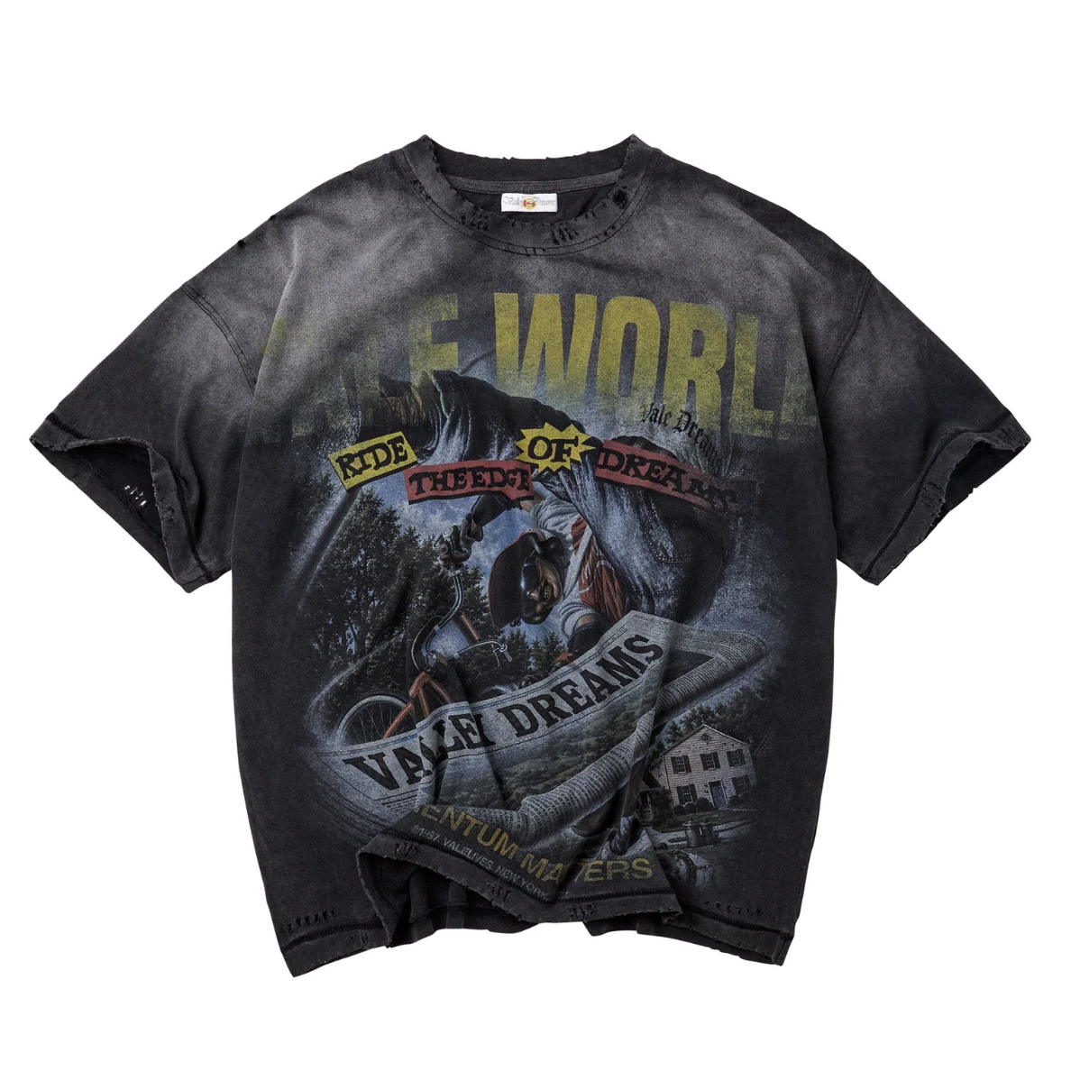 Vale Forever "Newspaper" Tee (Black)