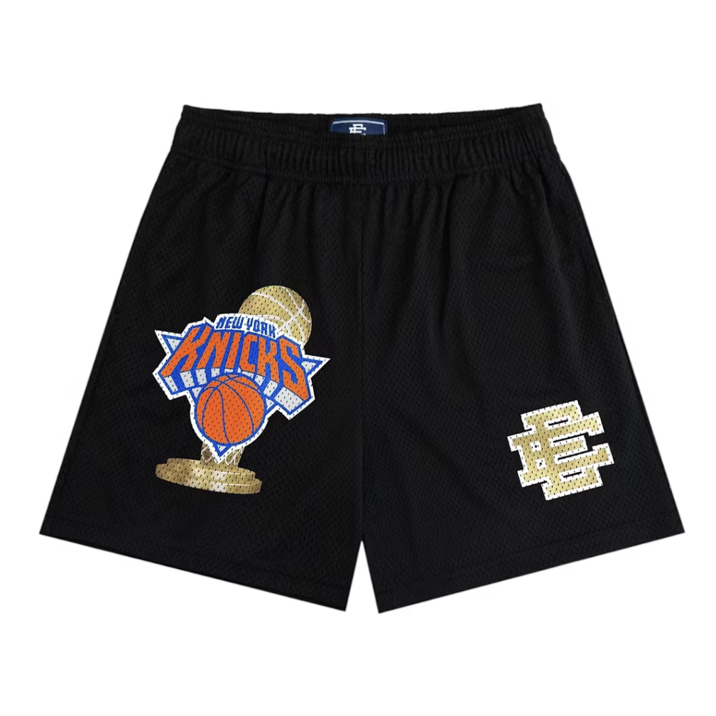 Eric Emanuel x New York Knicks Champ Shorts (Black/Gold)
