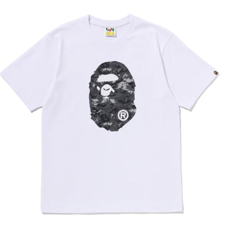 Bape "Multi Pixel Camo" Ape Head Tee