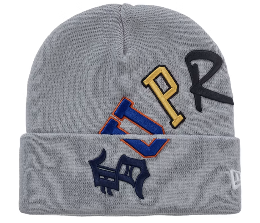 Supreme x New Era "Arc" Beanie (Grey)