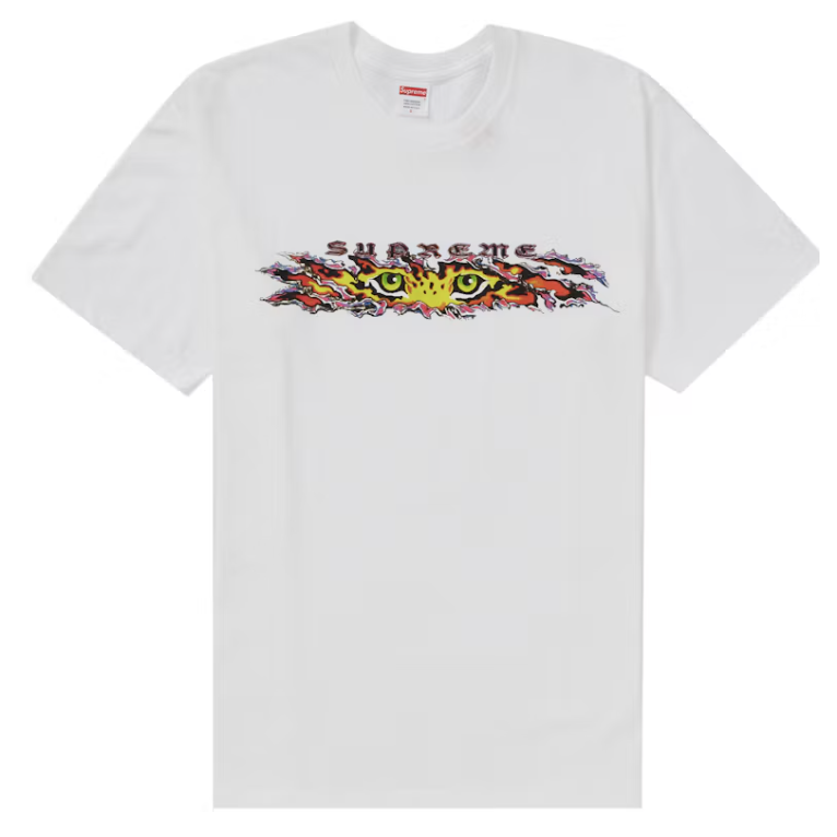 Supreme "Eyes" Tee (White) **PRE-OWNED**