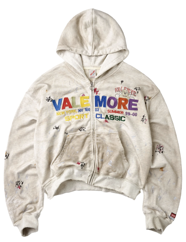 Vale Forever "Sunday" Zip Up Hoodie (White)