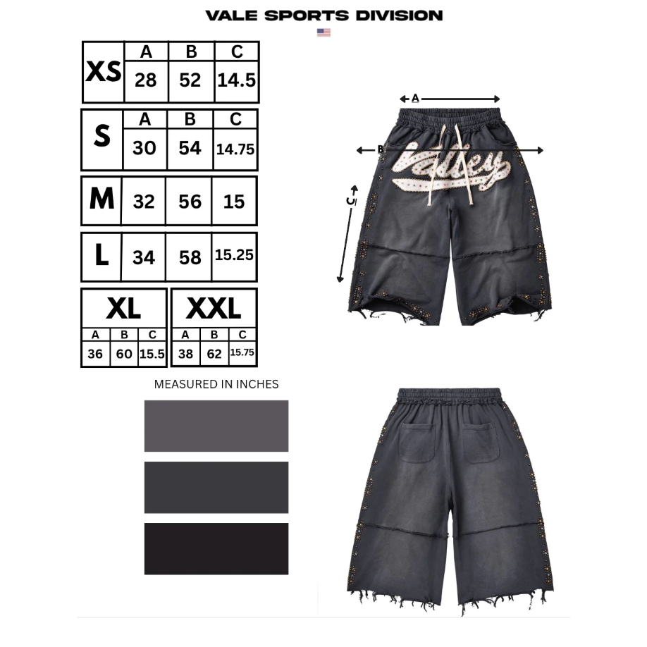 Vale Forever "Skittles" 3/4 Shorts (Black)