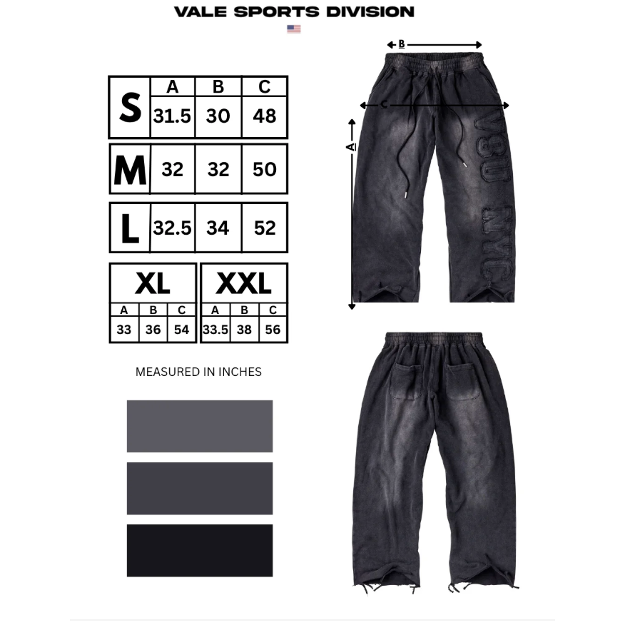 Vale Forever "VSU-NYC" Sweats (Black)
