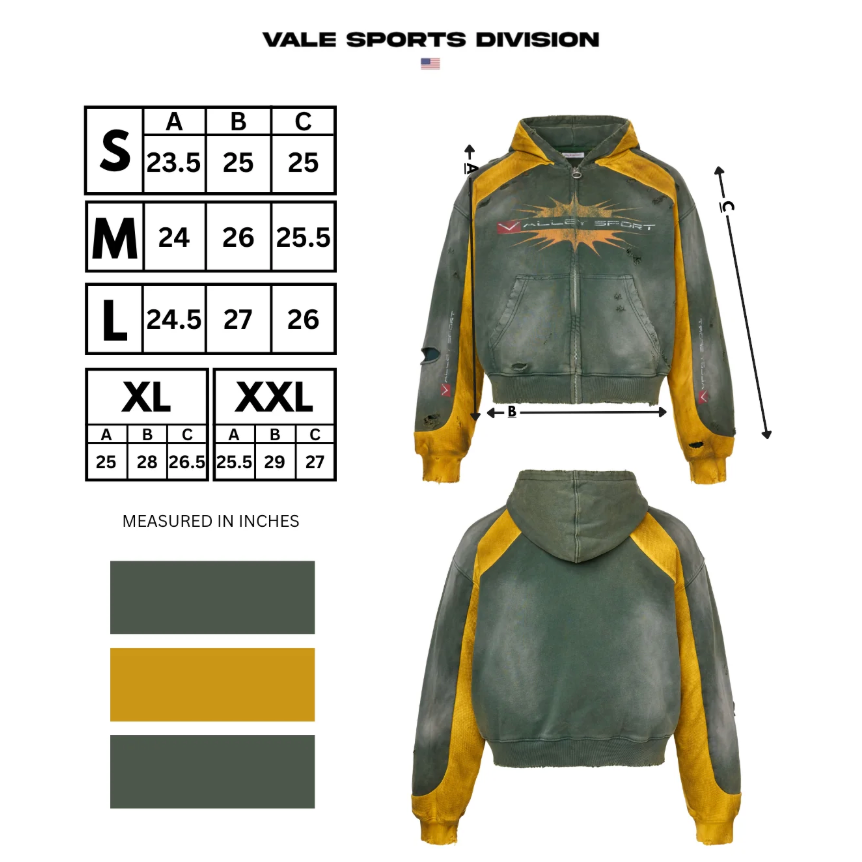 Vale Forever "Khalifa" Zip Up (Green)