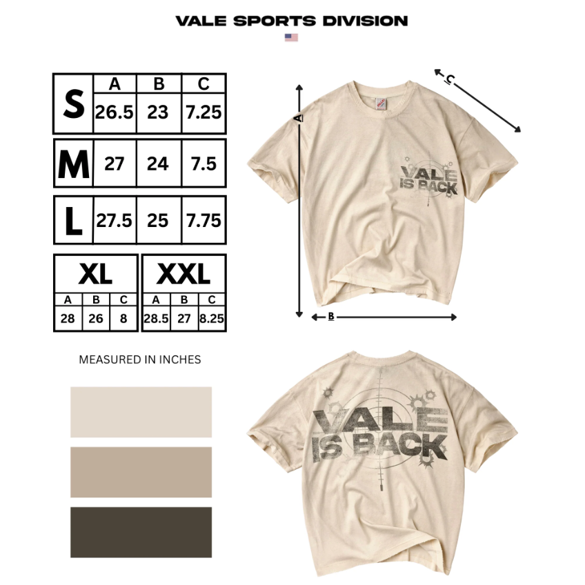 Vale Forever "Vale is Back" Tee