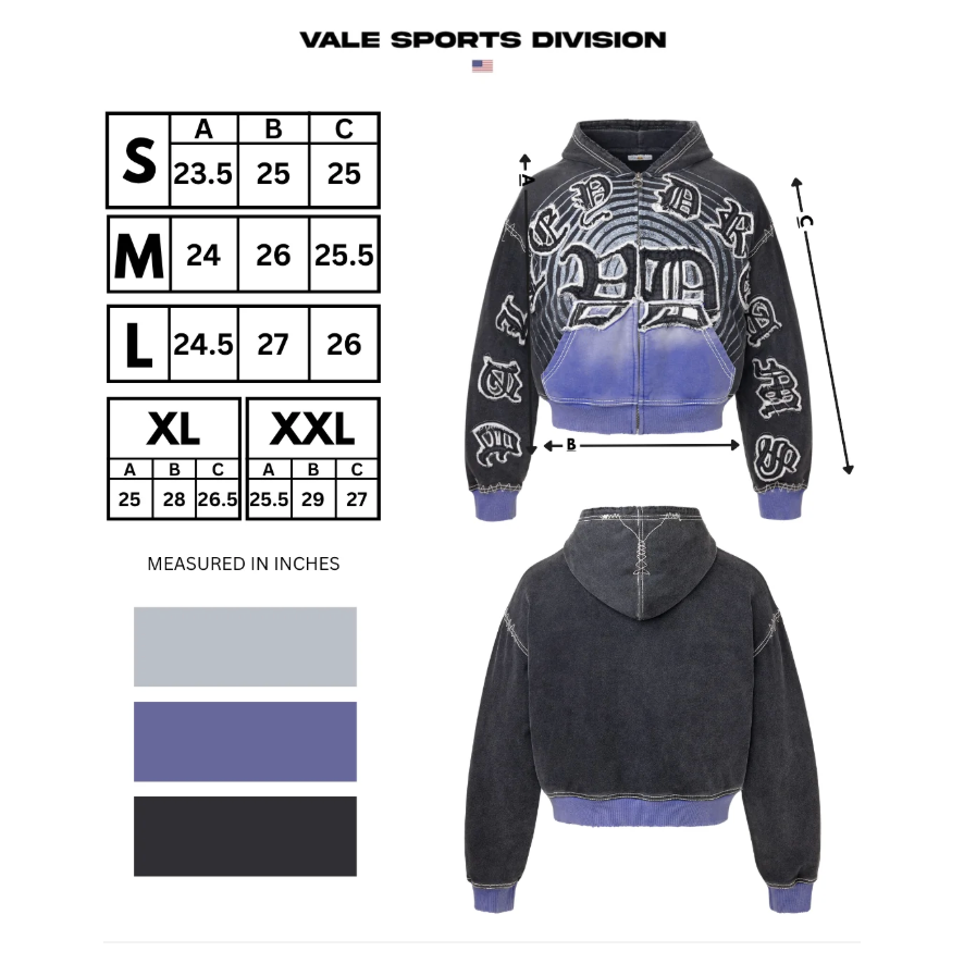 Vale Forever "Hypnotiq" Zip Up (Black)