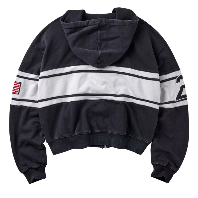 Vale Forever "Cursive" Zip Up hoodie (Black)