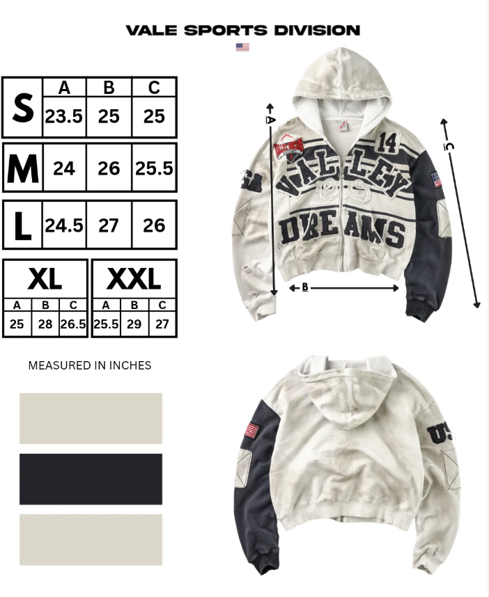 Vale Forever "Collage" Zip Up (Oreo)