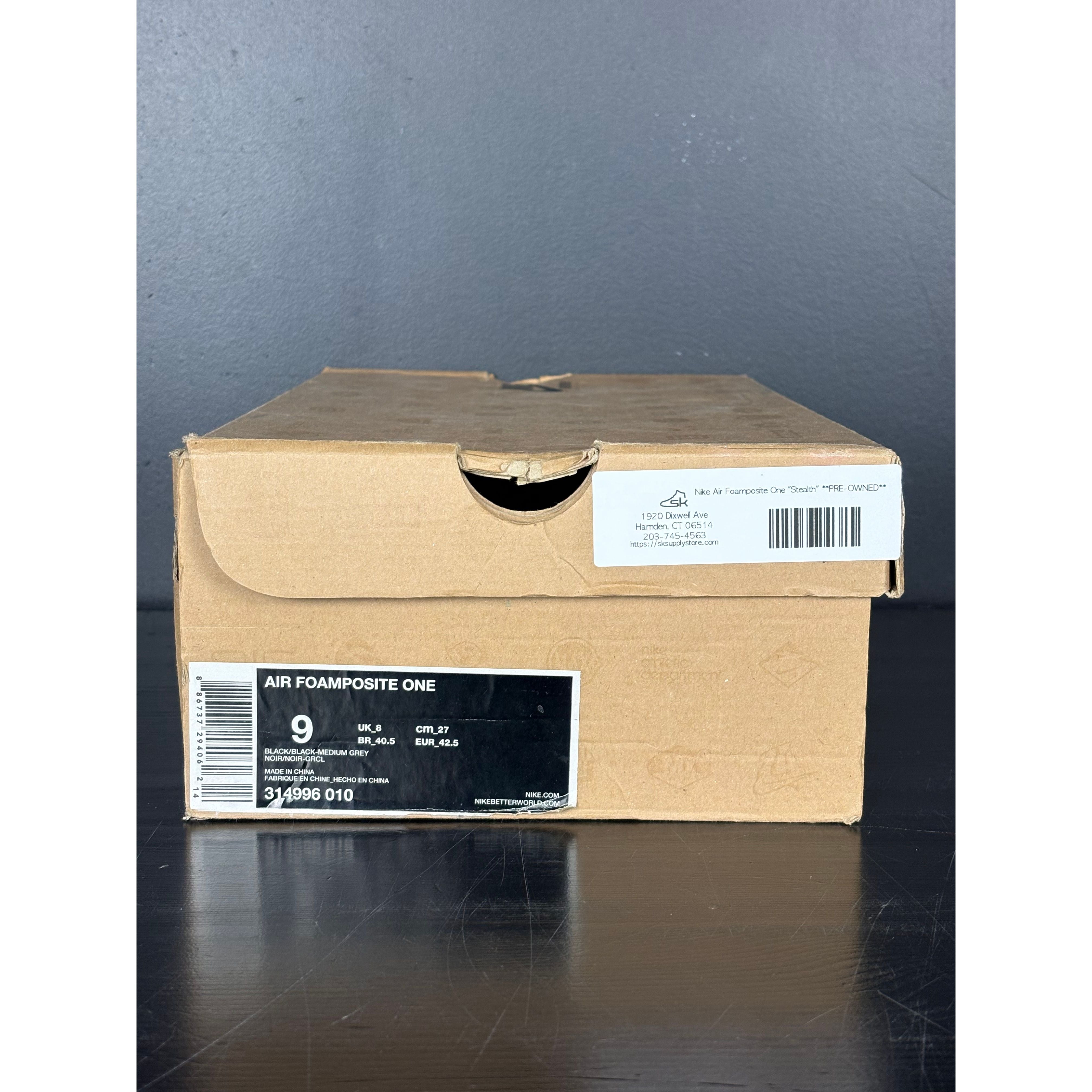 Nike Air Foamposite One "Stealth" **PRE-OWNED**