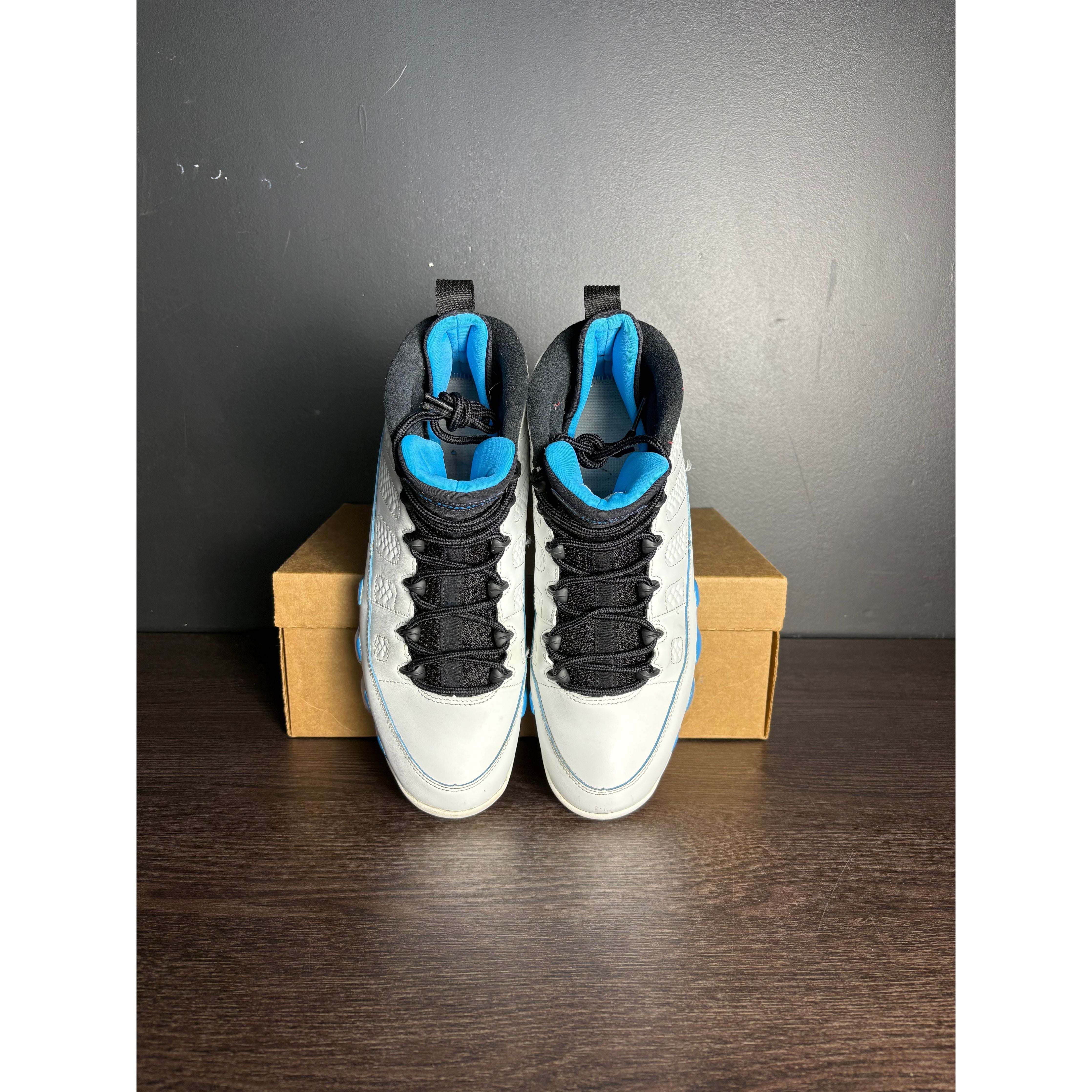 Air Jordan 9 Retro "Powder Blue" (2024) **PRE-OWNED** NO INSOLE