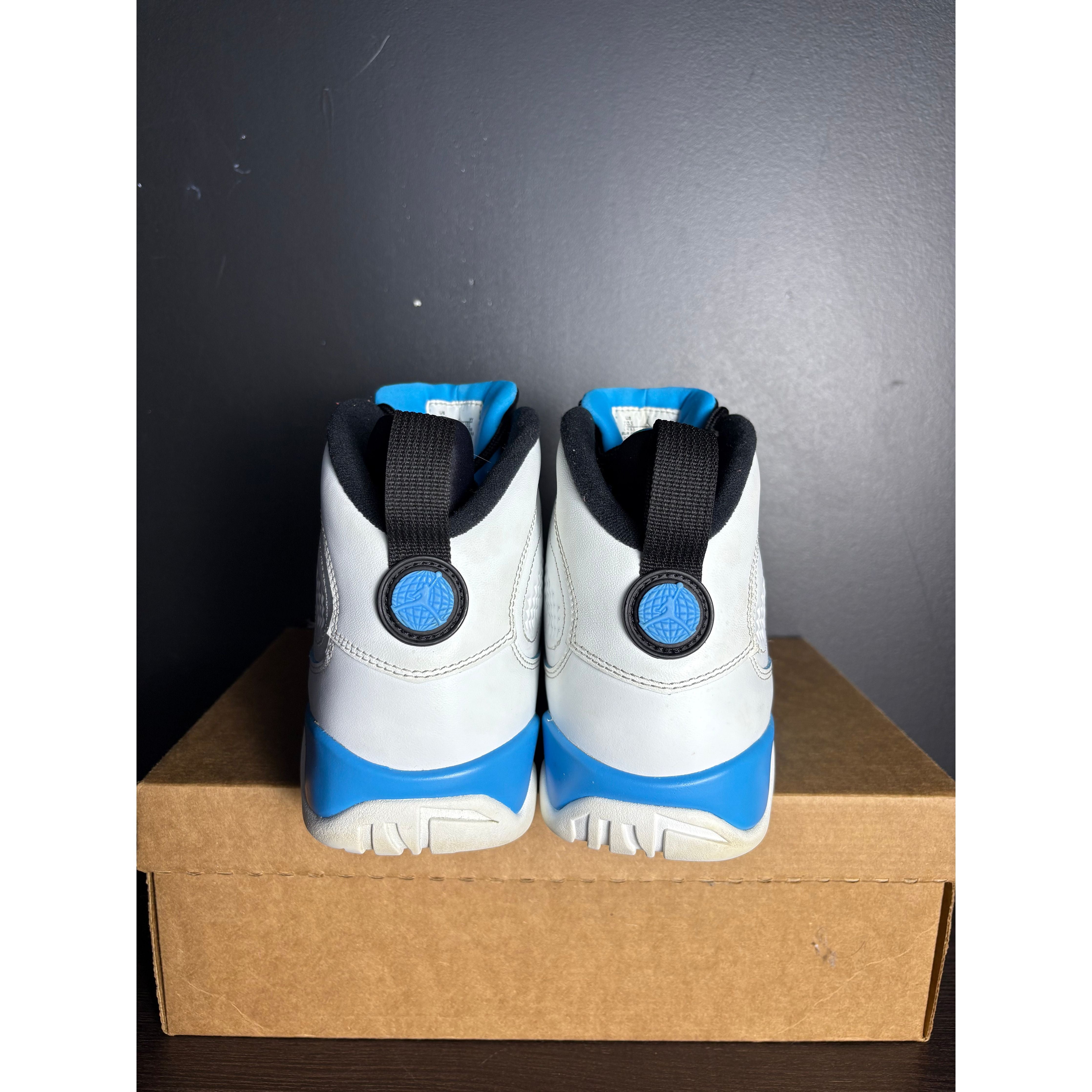 Air Jordan 9 Retro "Powder Blue" (2024) **PRE-OWNED** NO INSOLE