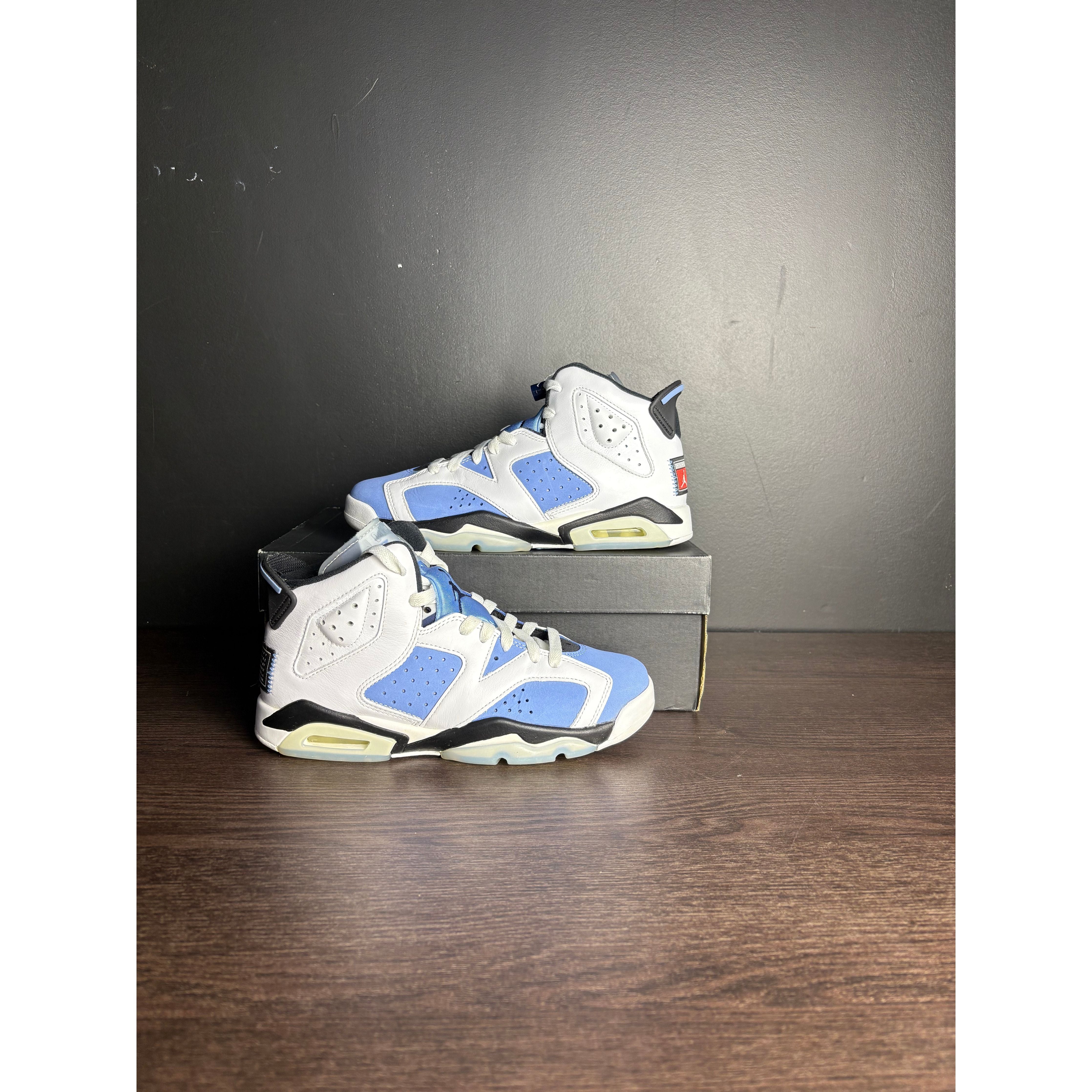 Air Jordan 6 Retro "UNC White" (GS) **PRE-OWNED**
