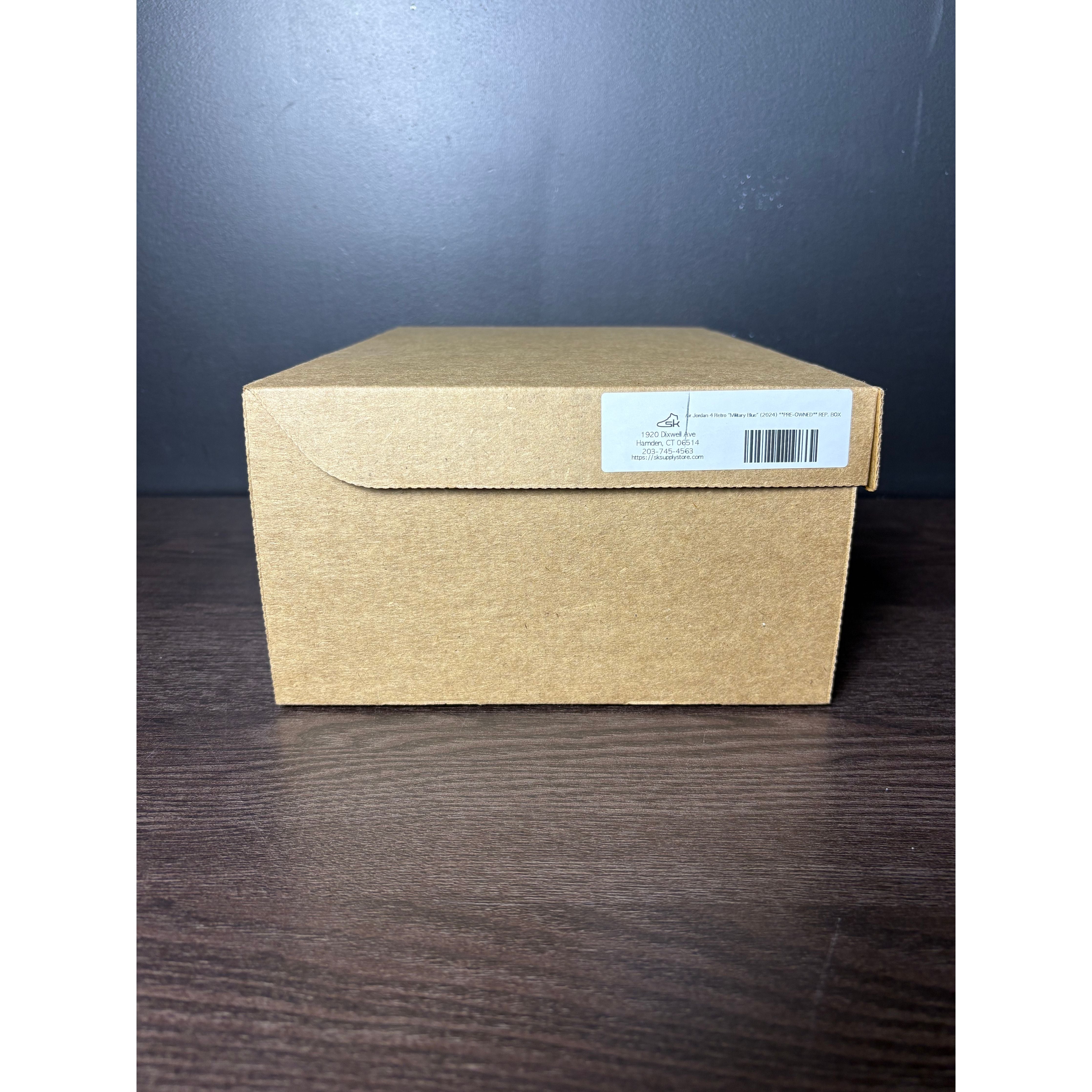 Air Jordan 4 Retro "Military Blue" (2024) **PRE-OWNED** REP. BOX