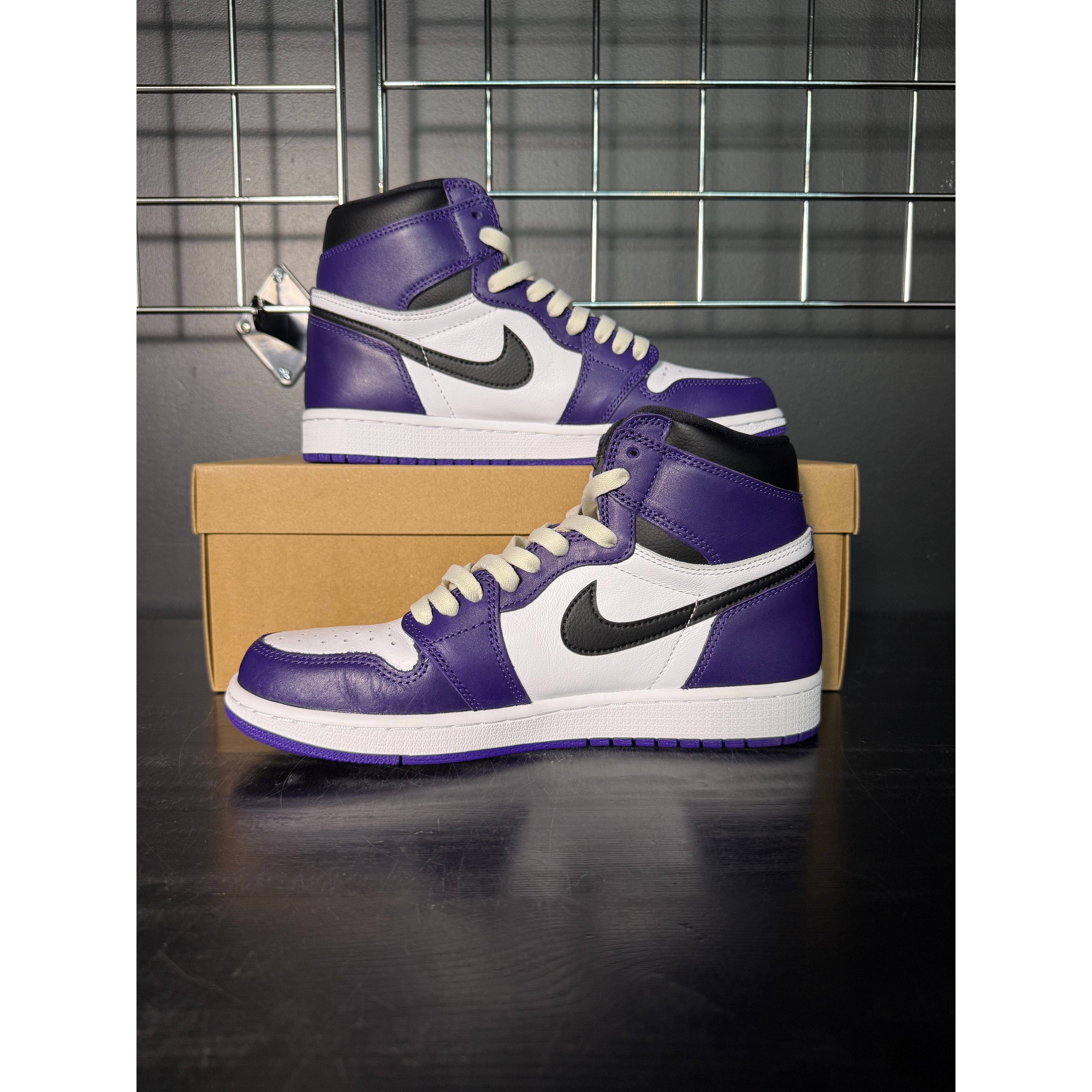 Air Jordan 1 Retro High "Court Purple" **PRE-OWNED** REP. BOX