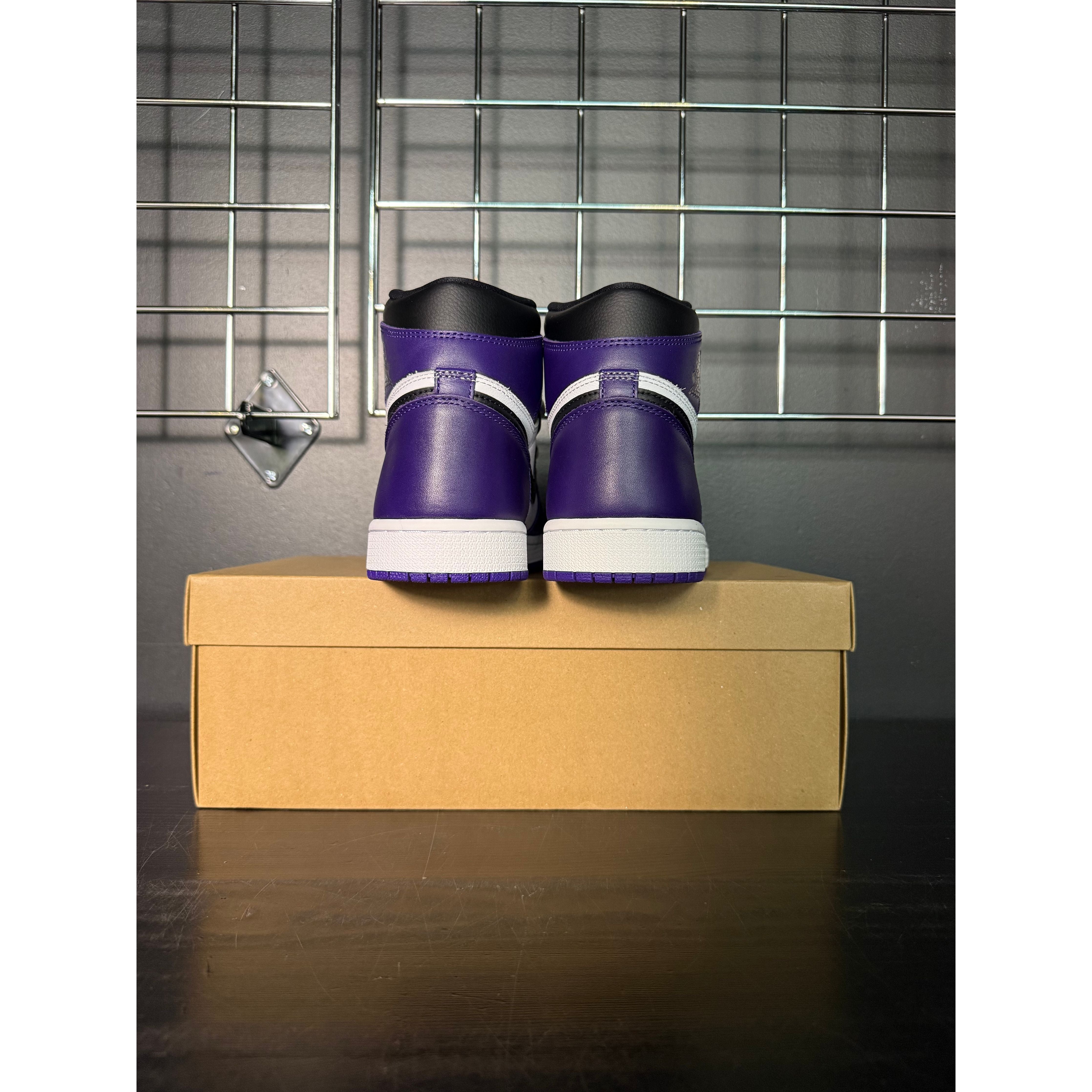 Air Jordan 1 Retro High "Court Purple" **PRE-OWNED** REP. BOX