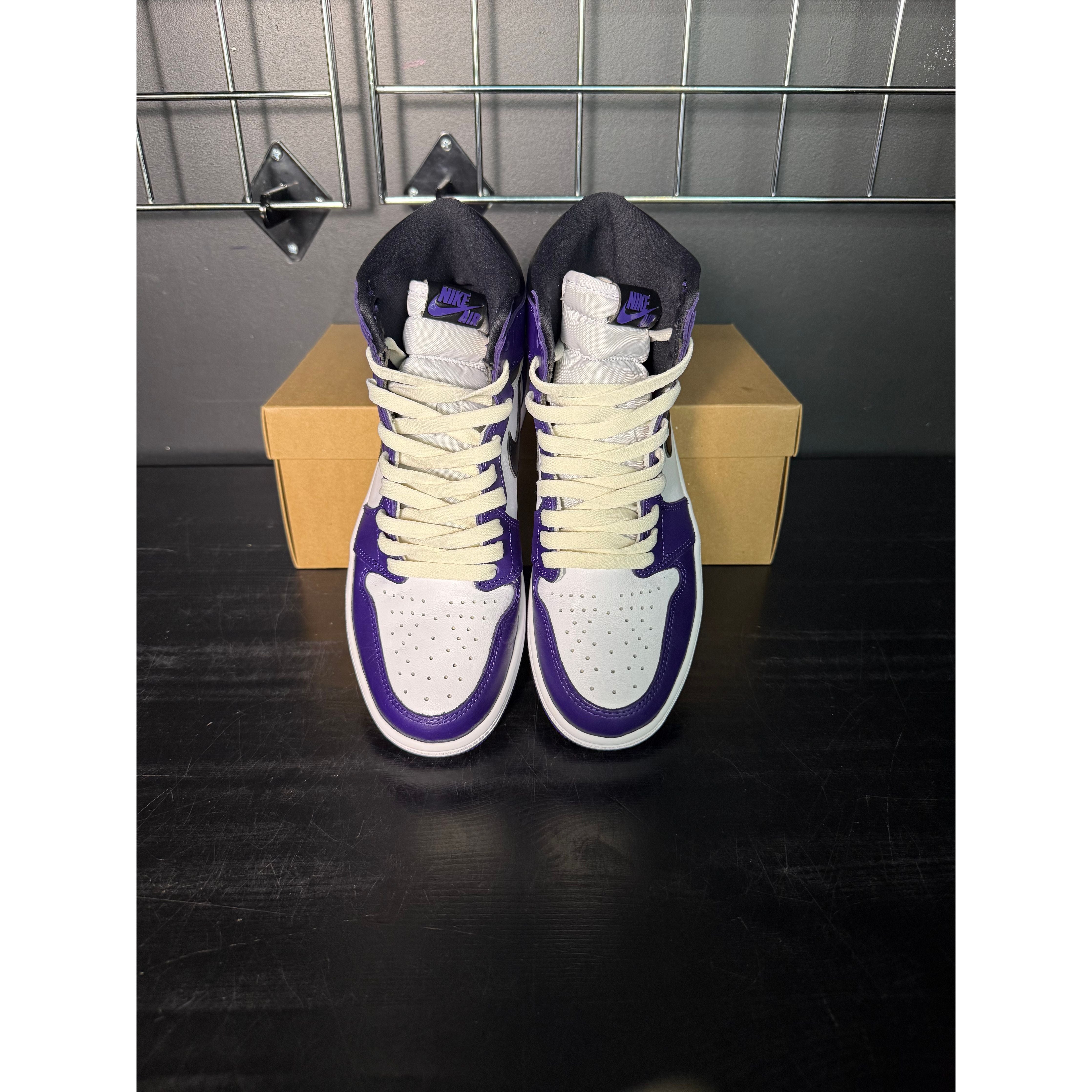 Air Jordan 1 Retro High "Court Purple" **PRE-OWNED** REP. BOX