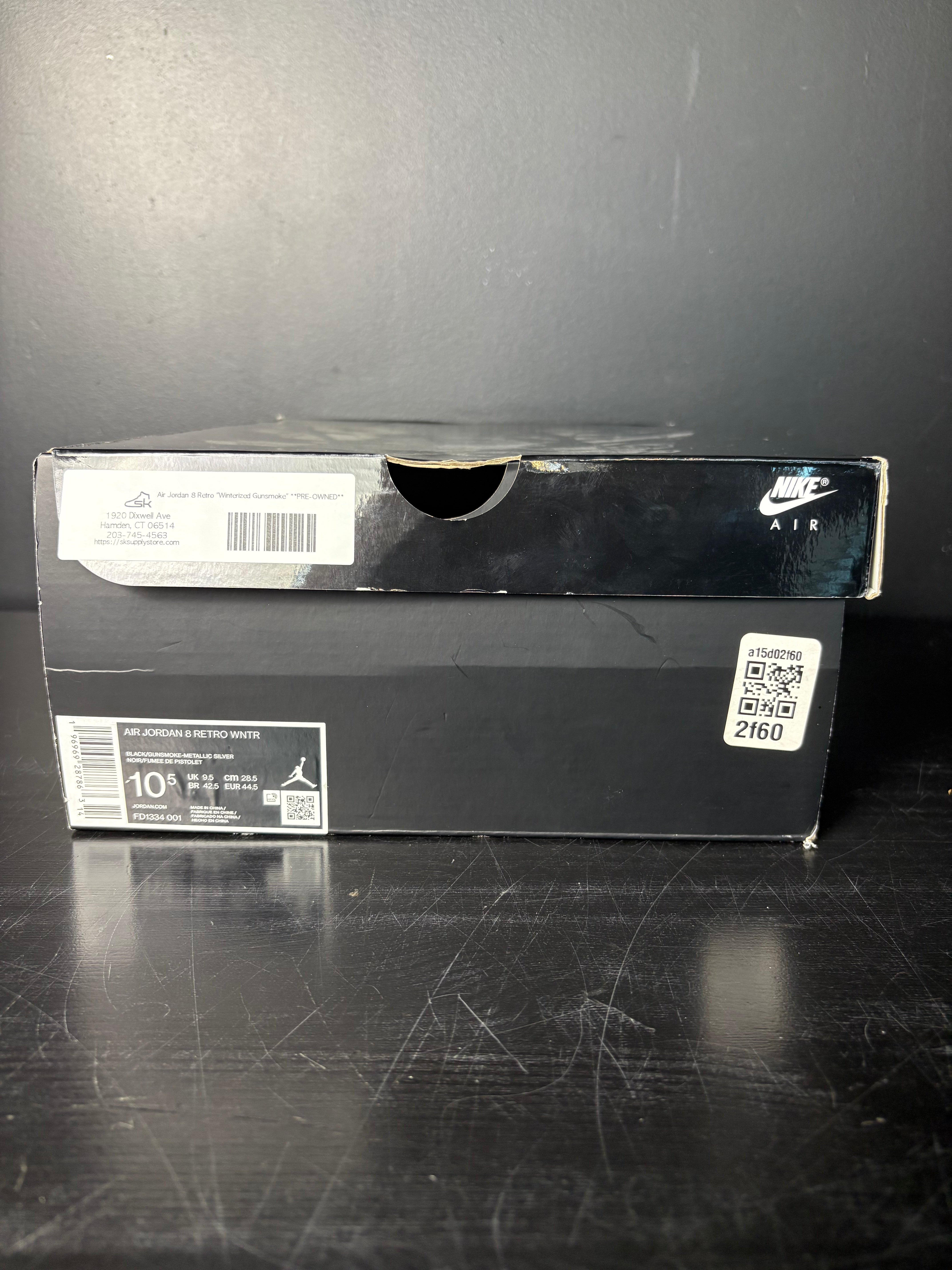 Air Jordan 8 Retro "Winterized Gunsmoke" **PRE-OWNED**