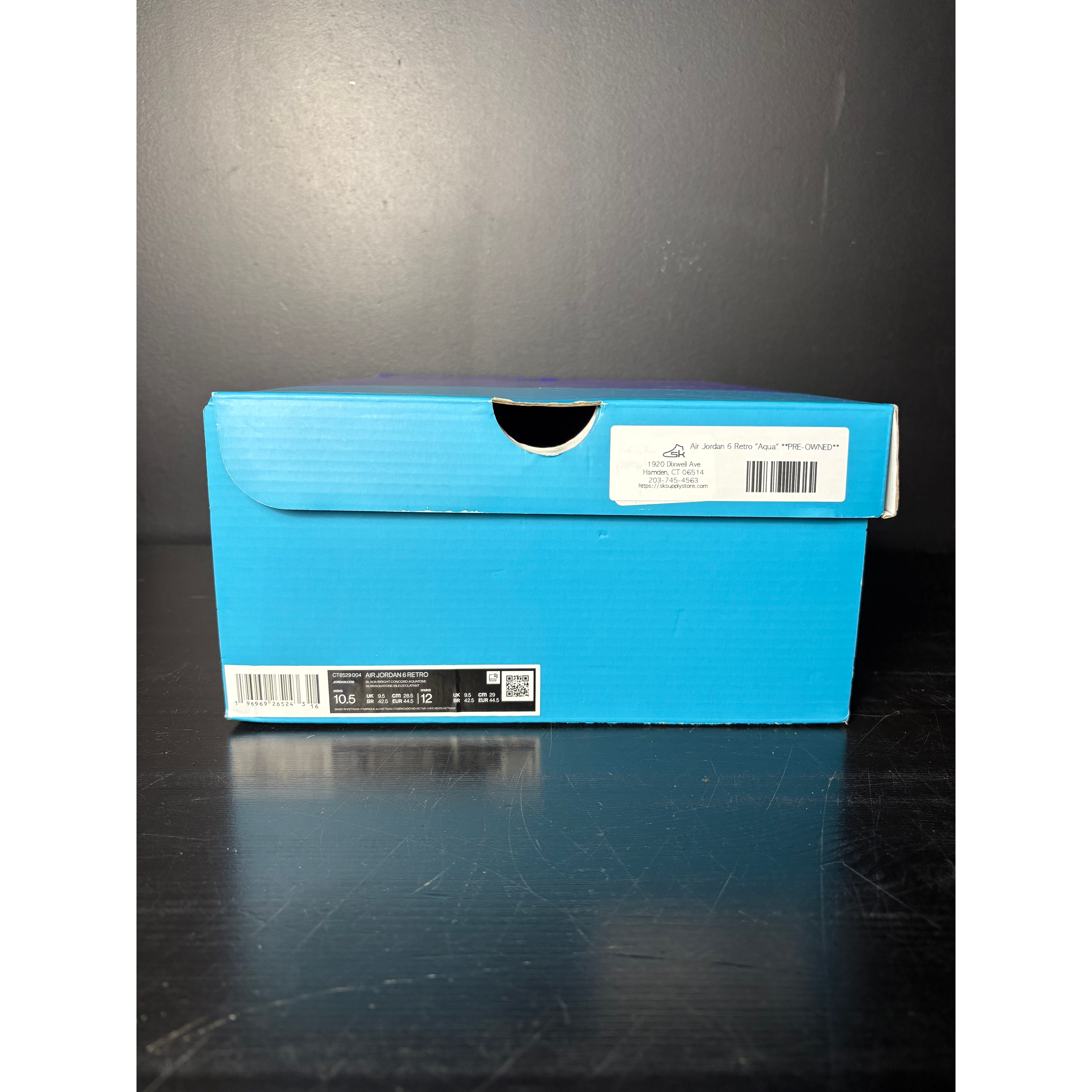 Air Jordan 6 Retro "Aqua" **PRE-OWNED**