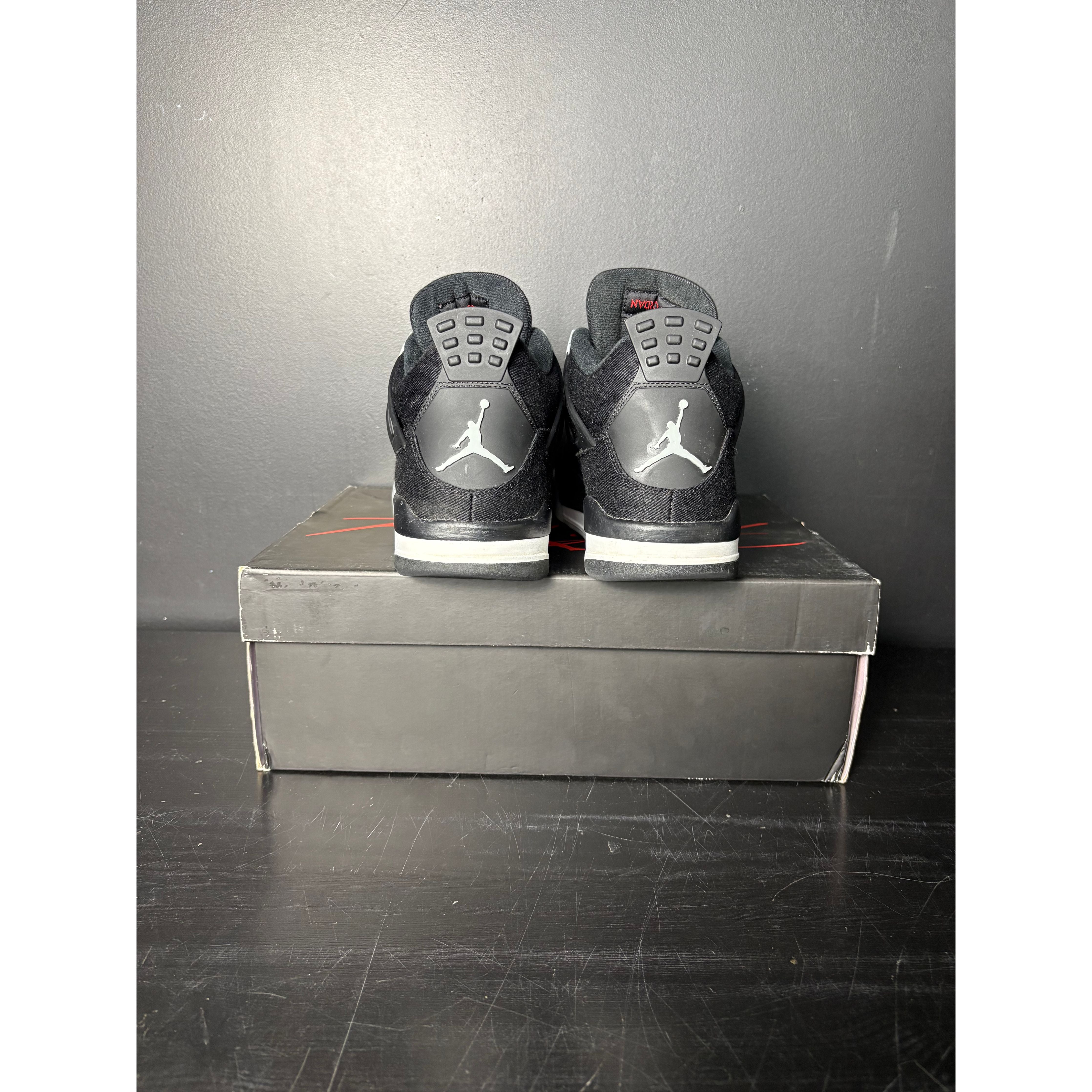 Air Jordan 4 Retro SE "Black Canvas" **PRE-OWNED**