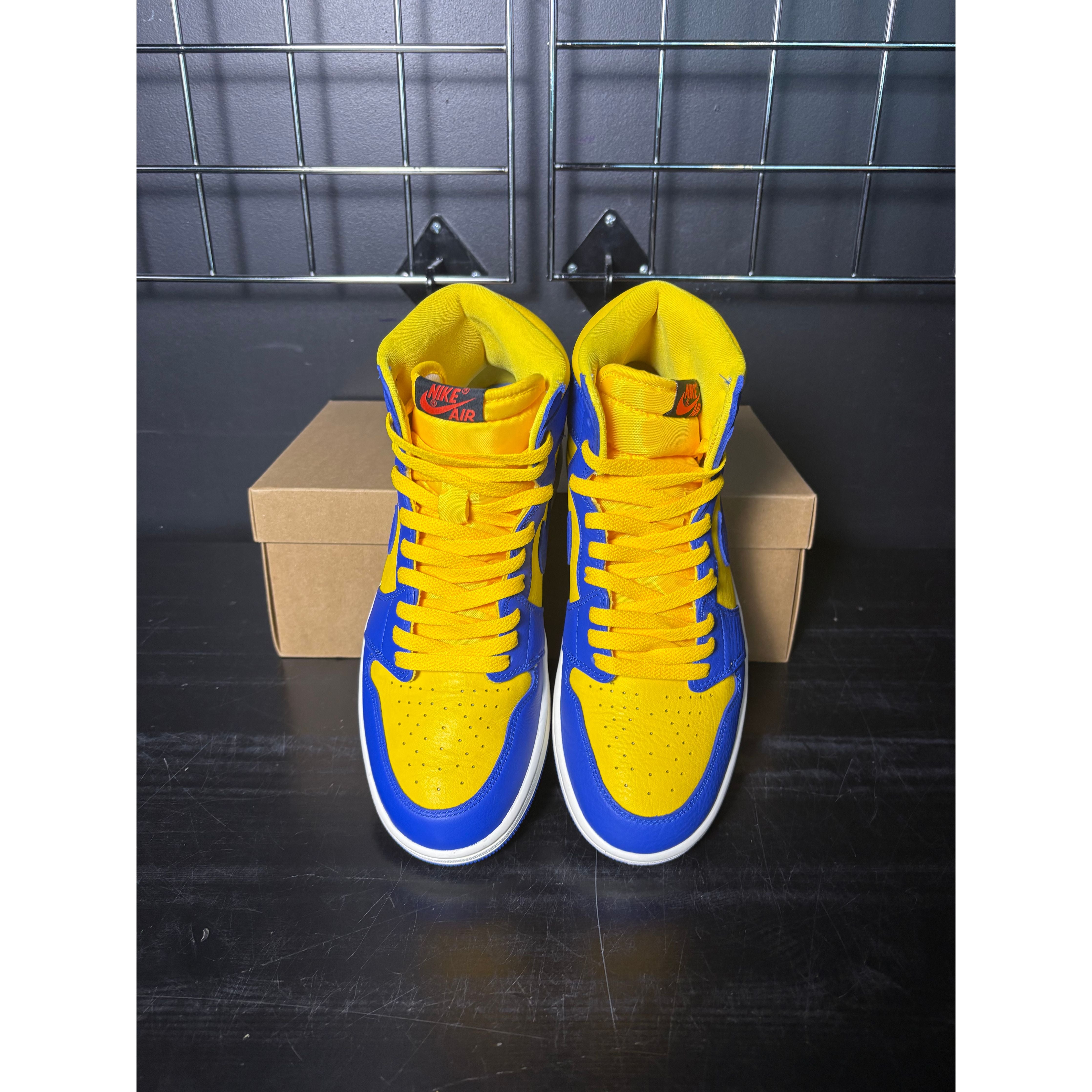 Air Jordan 1 Retro High OG "Reverse Laney" (WMNS) **PRE-OWNED** REP. BOX
