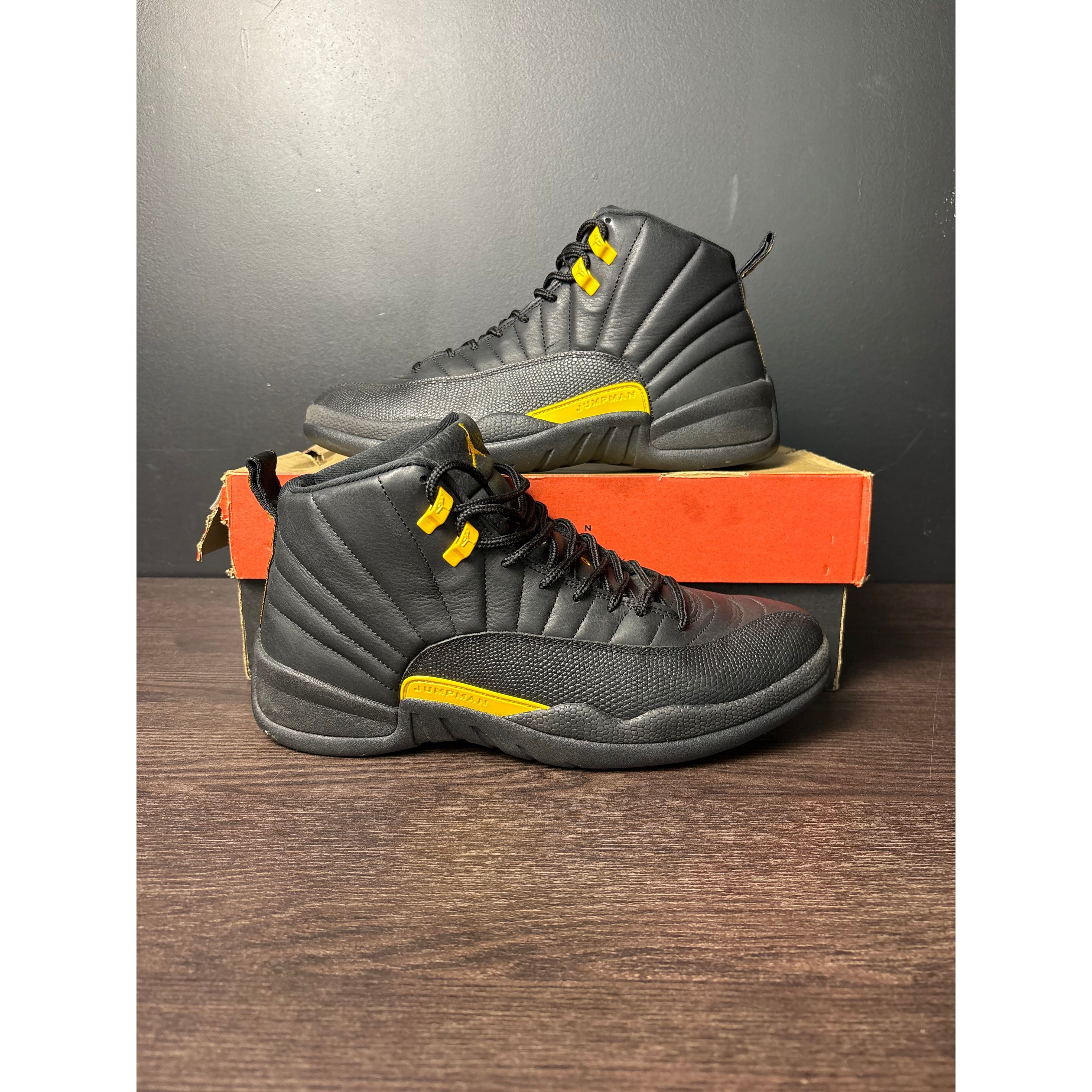 Air Jordan 12 Retro "Black Taxi" **PRE-OWNED** REP. BOX