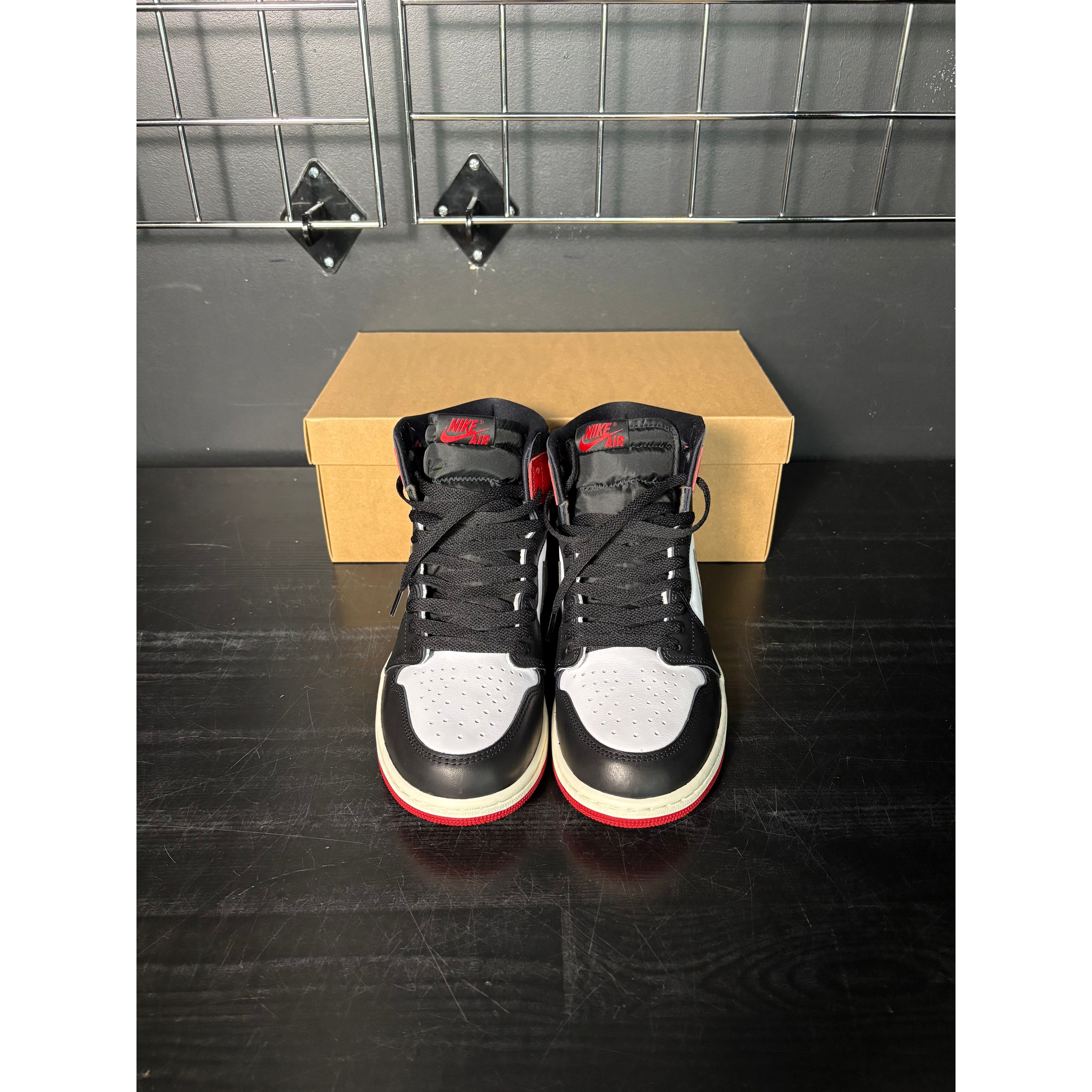 Air Jordan 1 Retro High OG "Black Toe" Reimagined **PRE-OWNED** REP. BOX