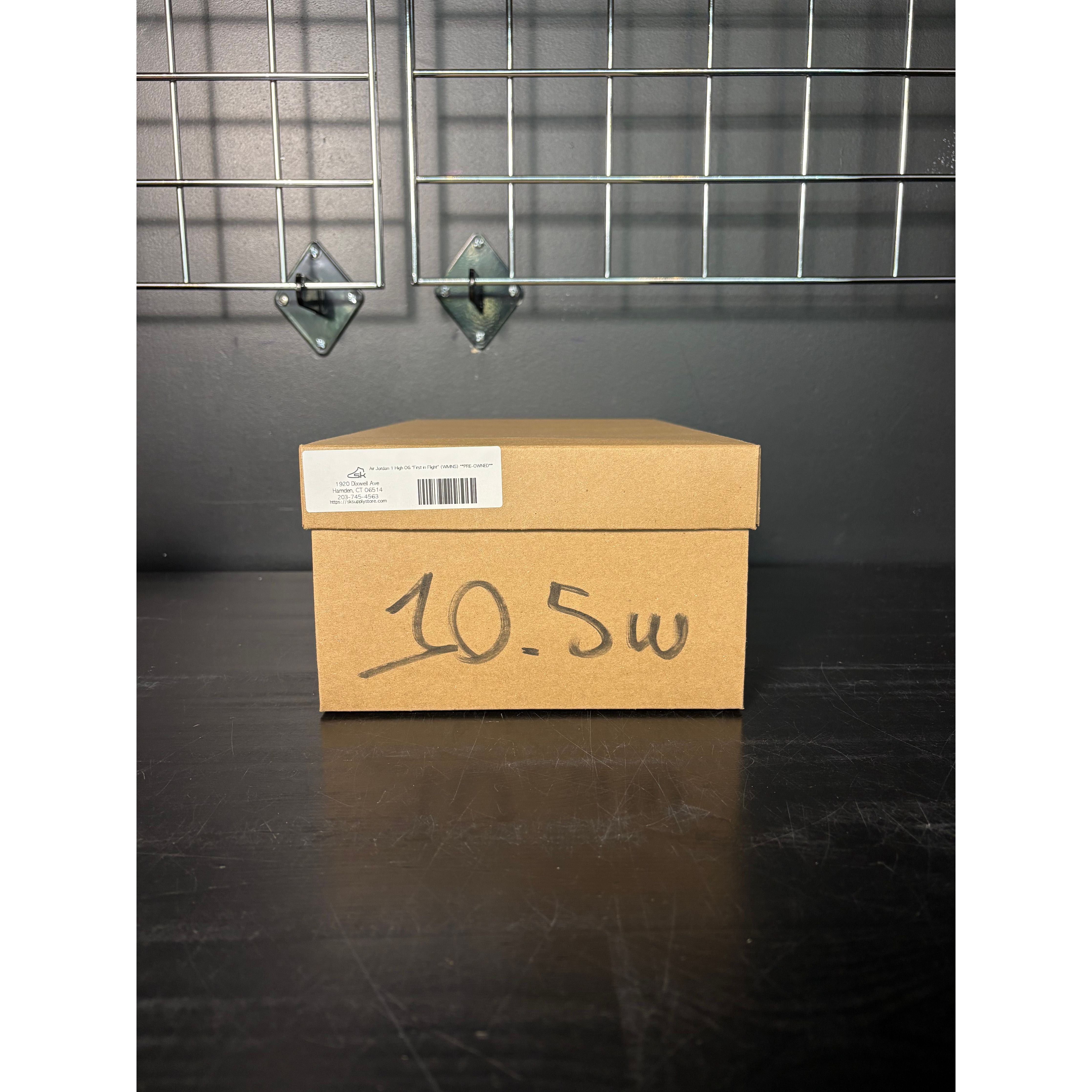 Air Jordan 1 High OG "First in Flight" (WMNS) **PRE-OWNED** REP. BOX