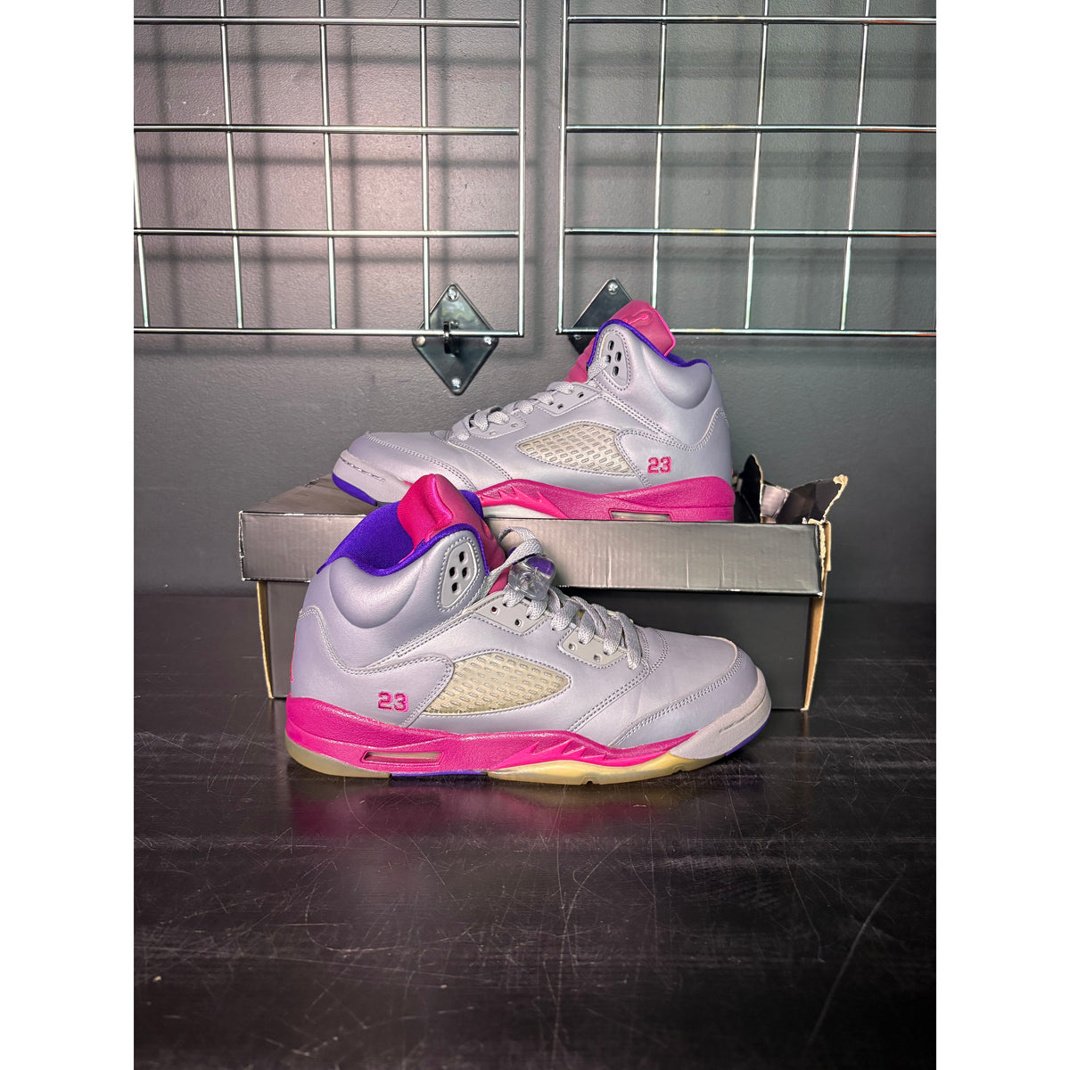 Air Jordan 5 Retro "Cement Grey Pink" (GS) **PRE-OWNED**