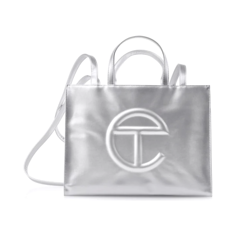 Telfar Medium Shopping Bag (Silver)