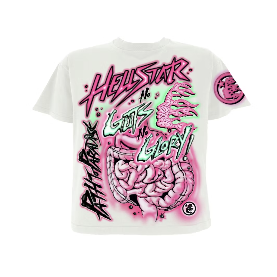 Hellstar "No Guts No Glory" T-Shirt (White)
