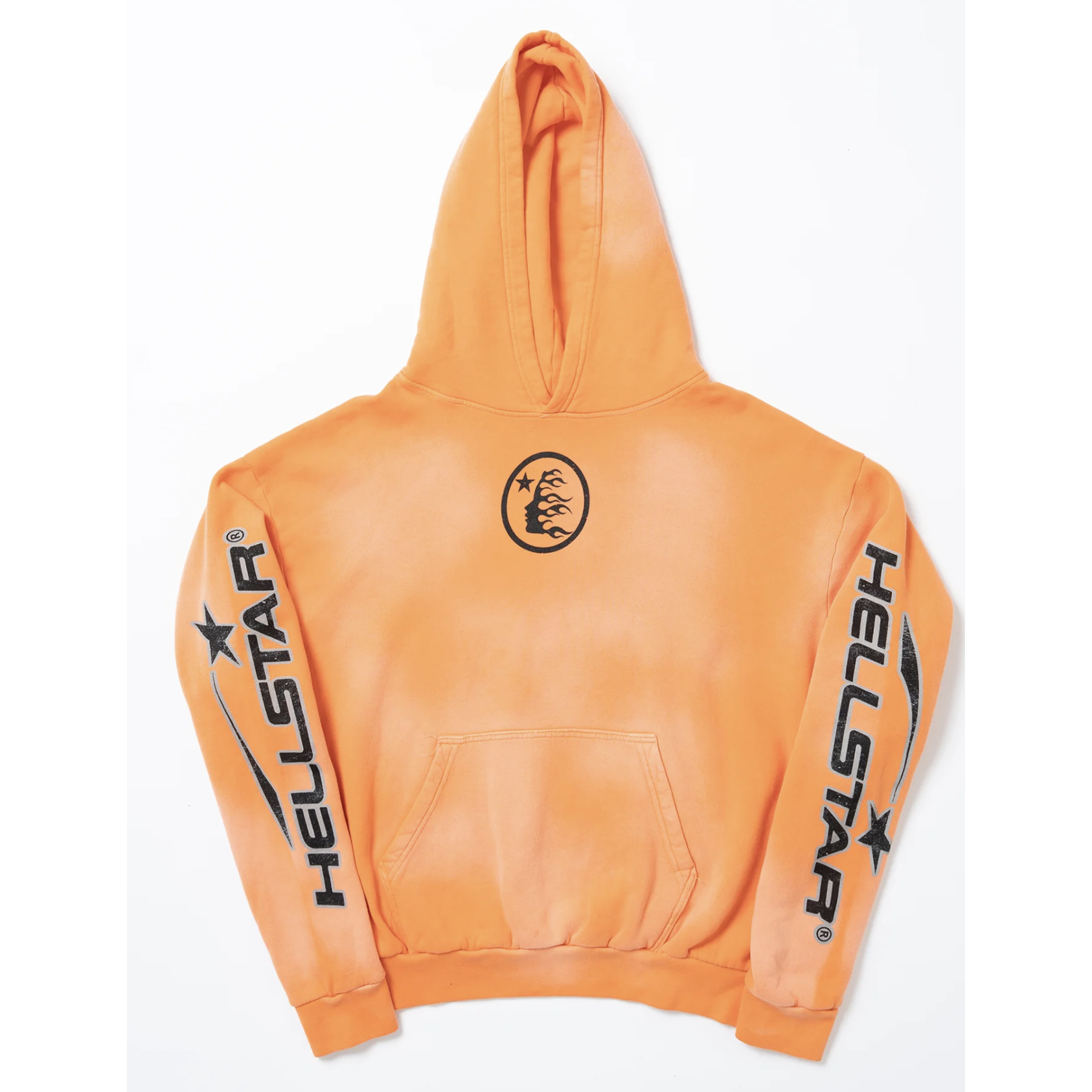 Hellstar "Fire Orange" Hoodie Orange Dye