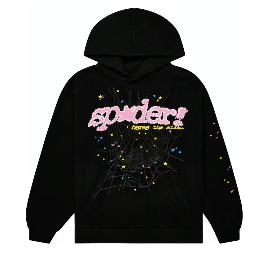 Sp5der "P*NK" V2 Hoodie (Black)