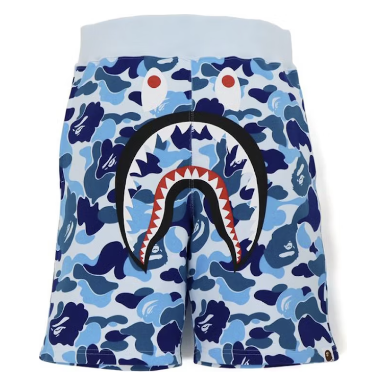 BAPE Big ABC Camo "Shark" Sweat Shorts (Blue)