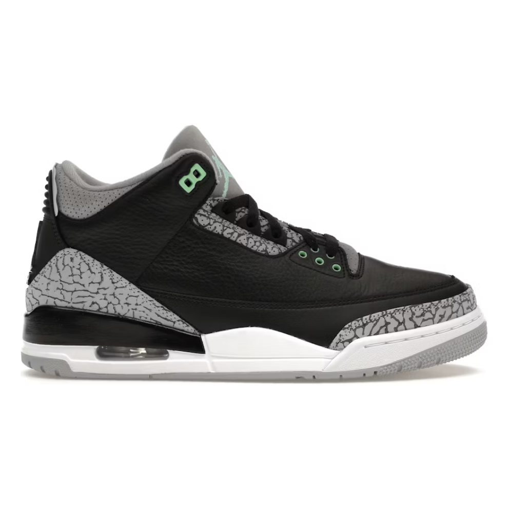 Air Jordan 3 Retro "Green Glow" **PRE-OWNED** Rep. Box