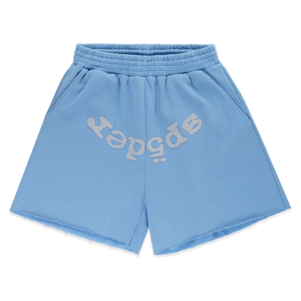 Sp5der "OG Web" V2 Sweatshort (Dusty Blue)