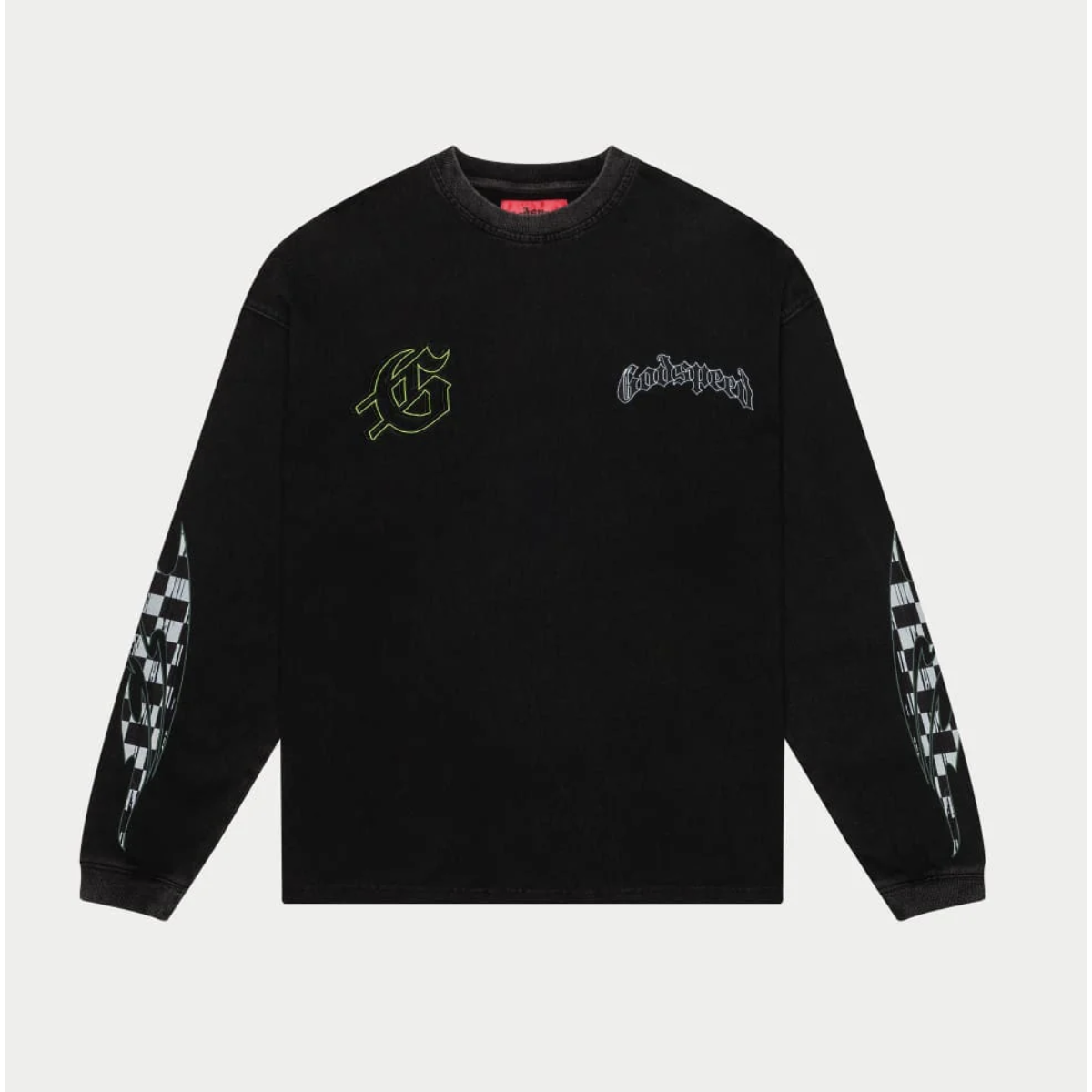 Godspeed Long Sleeve T-Shirt "CrashOut" (Black Wash)